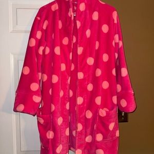 Pink Polka Dot Robe
